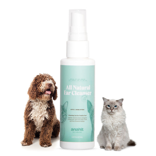 All Natural Dead Sea Mineral Ear Cleanser for Dogs & Cats | Gentle Pet Ear Cleaning Solution