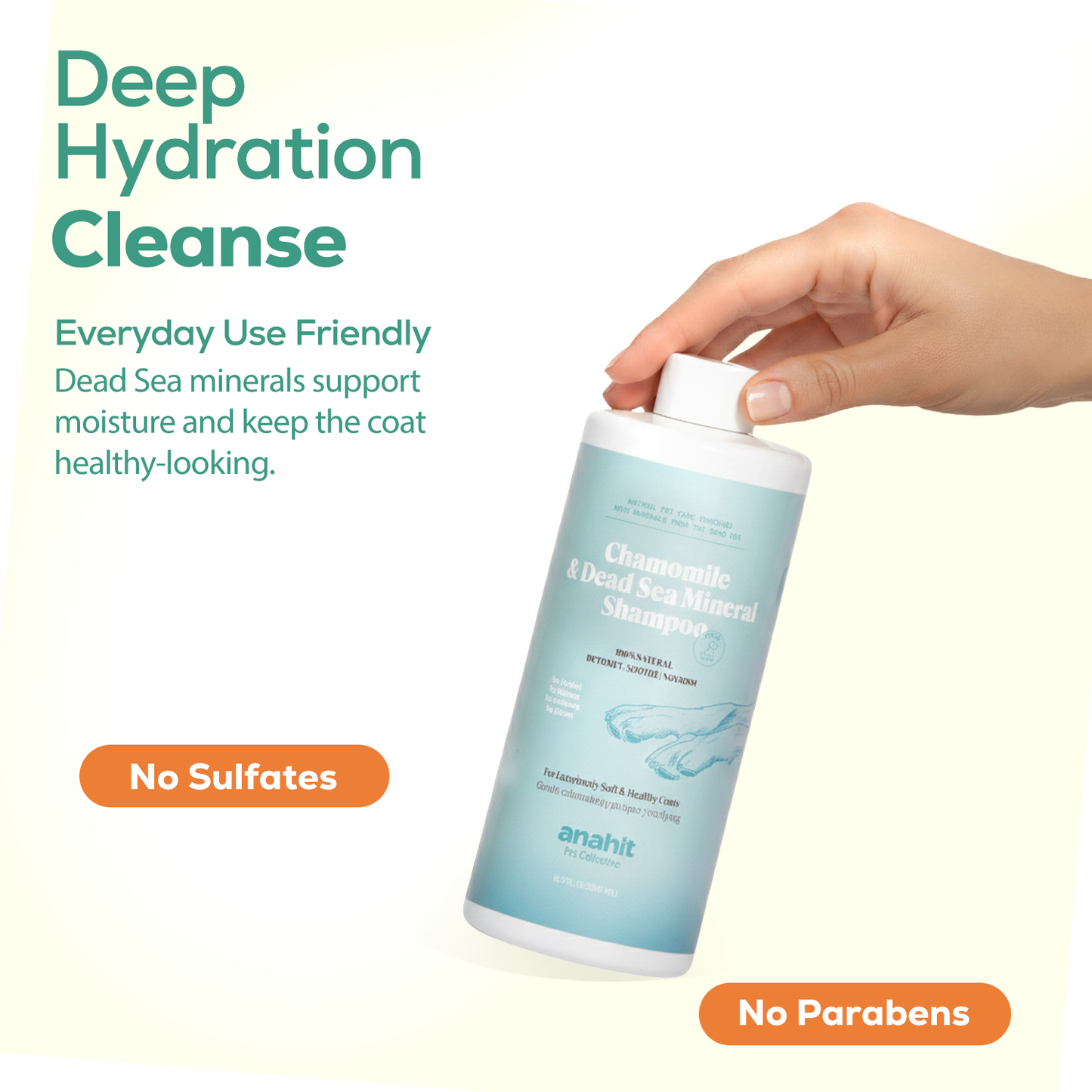Chamomile & Dead Sea Mineral Shampoo For Dogs