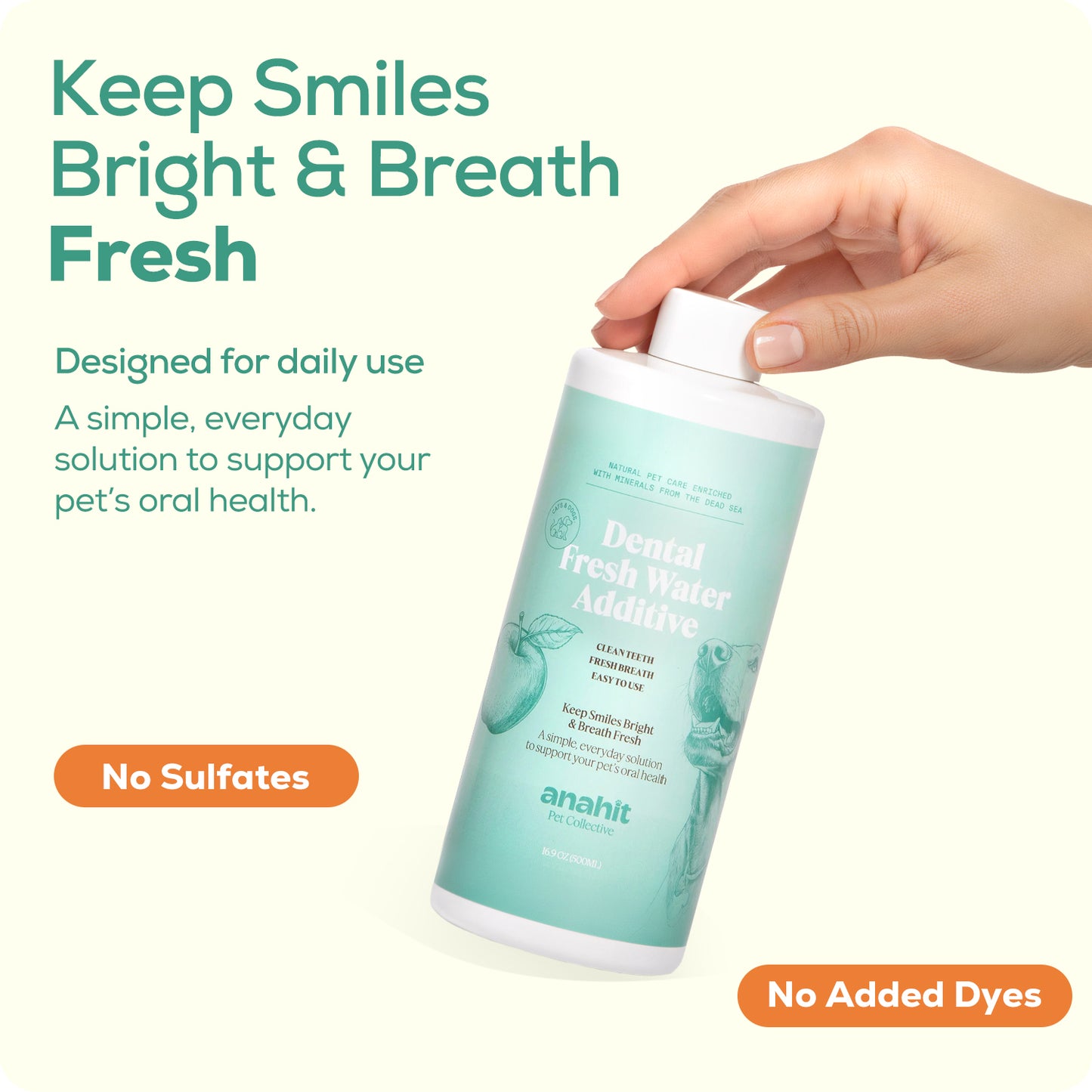 Dental Fresh Water Additive Apple Flavor