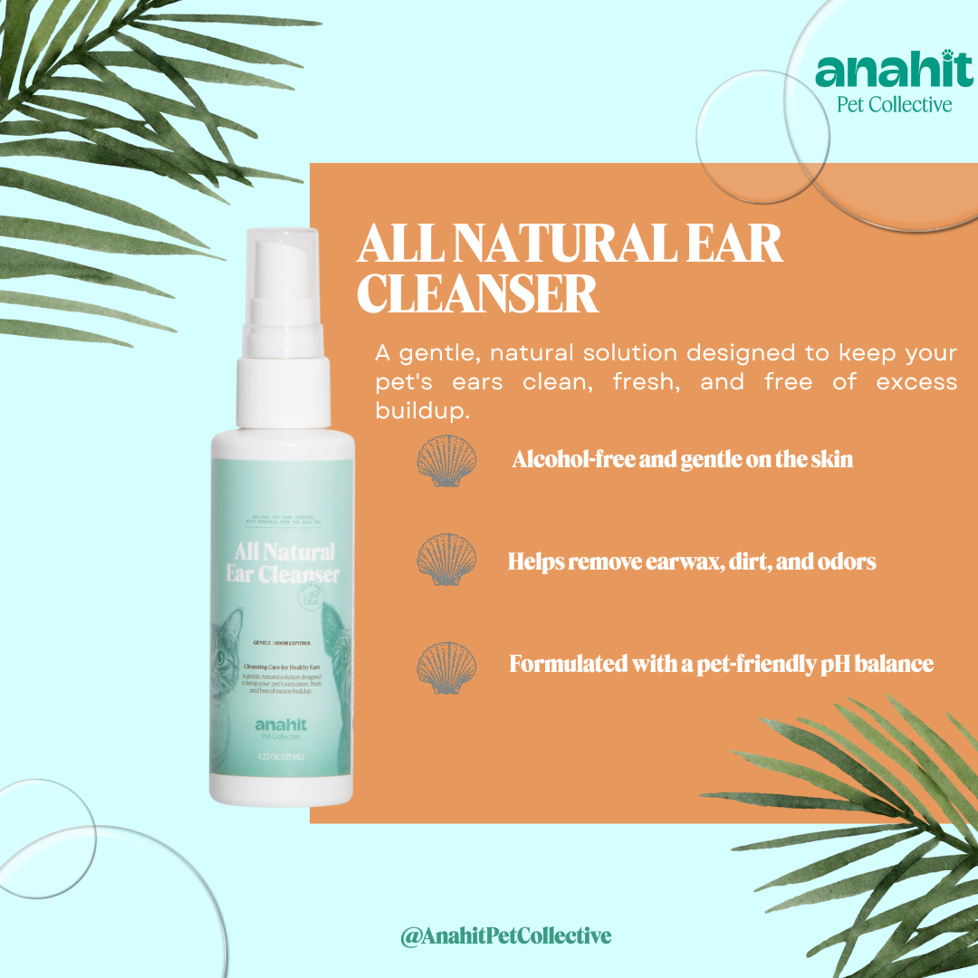 All Natural Dead Sea Mineral Ear Cleanser For Pets